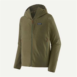 Patagonia M's R1 TechFace Hoody basin green